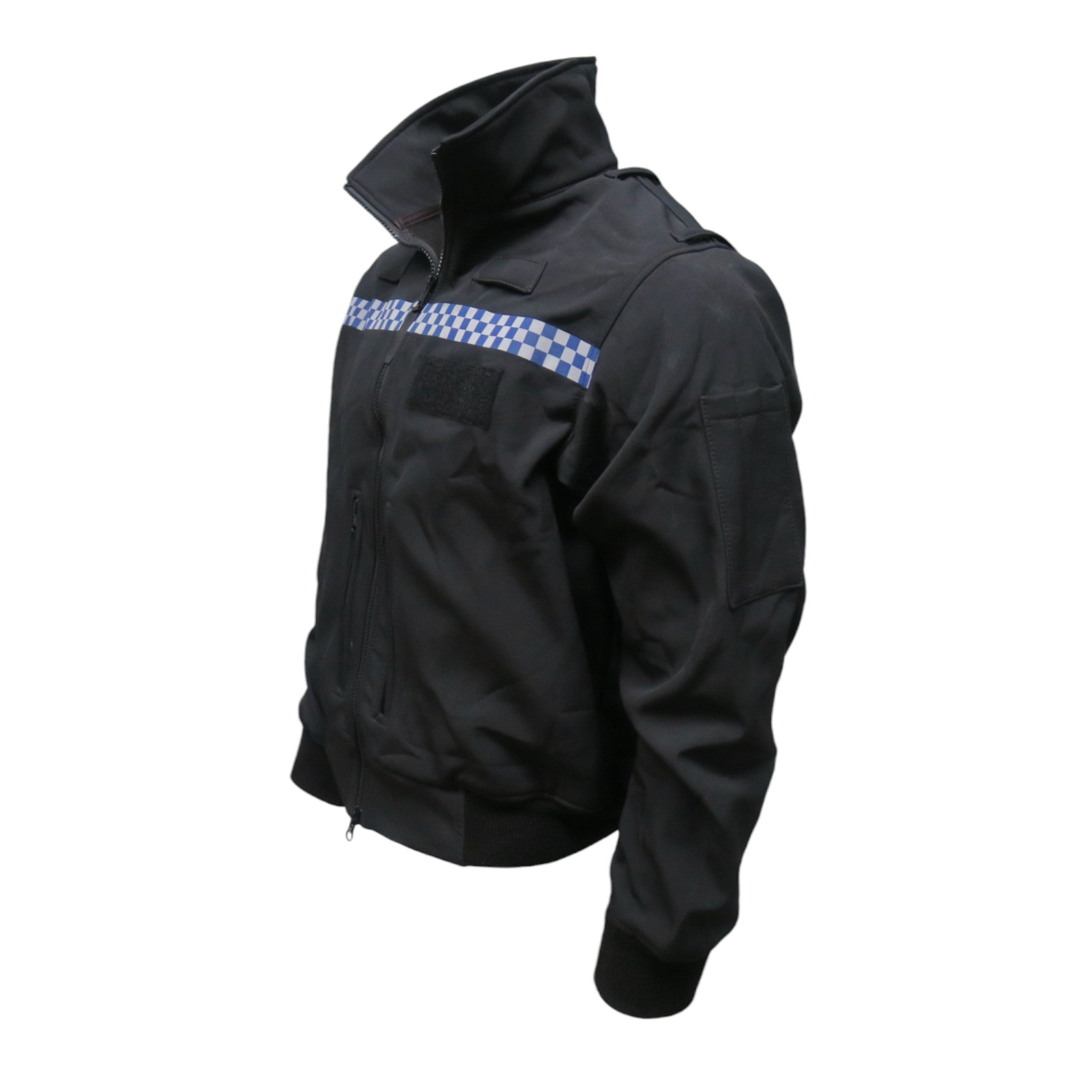 Police Guard Shell Ex Police Soft Shell Jacket With Chequered Strip – Police Direct